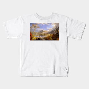 Starrucca Viaduct, Pennsylvania by Jasper Francis Cropsey Kids T-Shirt